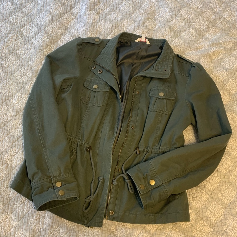 Army Green lightweight Candie’s jacket